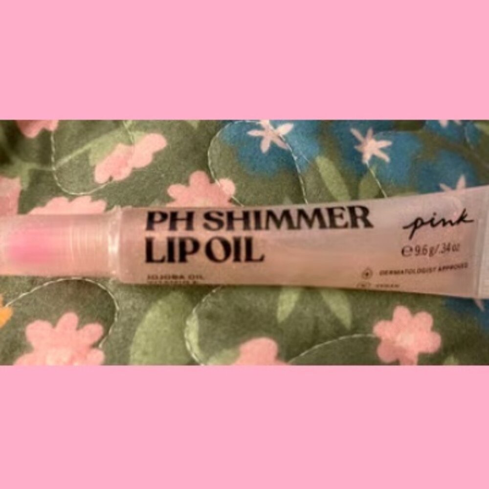 PINK VICTORIA'S SECRET PH Shimmer Lip Oil Gloss Color: PINK (FULL SIZE)**NEW!